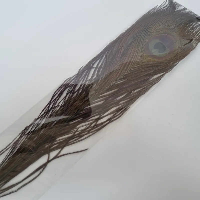 Flybox Bleached Peacock Eyes in Dyed Black 2 eyes per pack-2